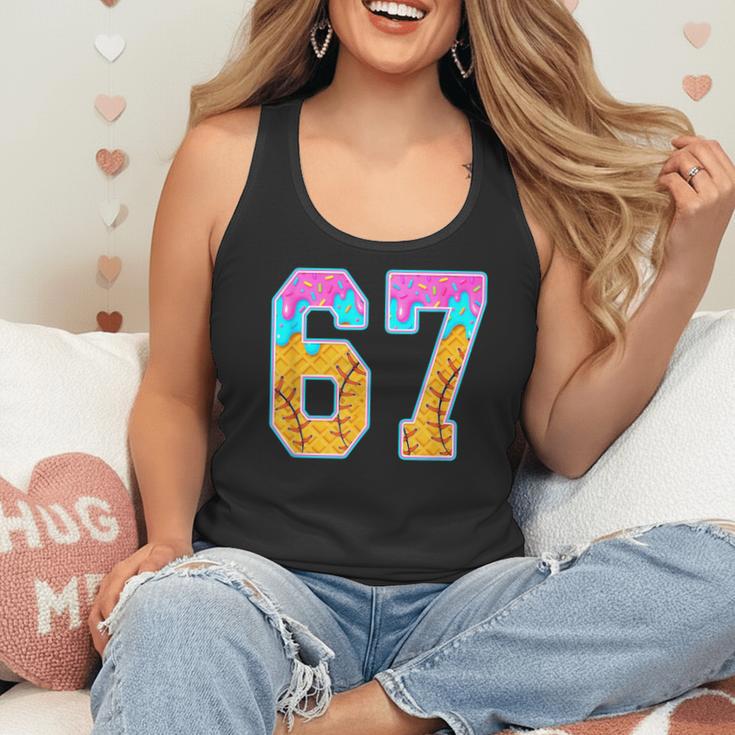 Six Seven Baseball Drip Flowy Tank
