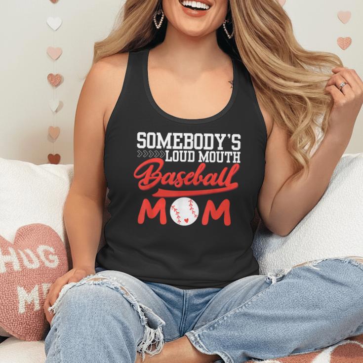 Somebody's Loud Mouth Baseball Mom Mama Flowy Tank Somebody's Loud Mouth Baseball Mom Mama Flowy Tank