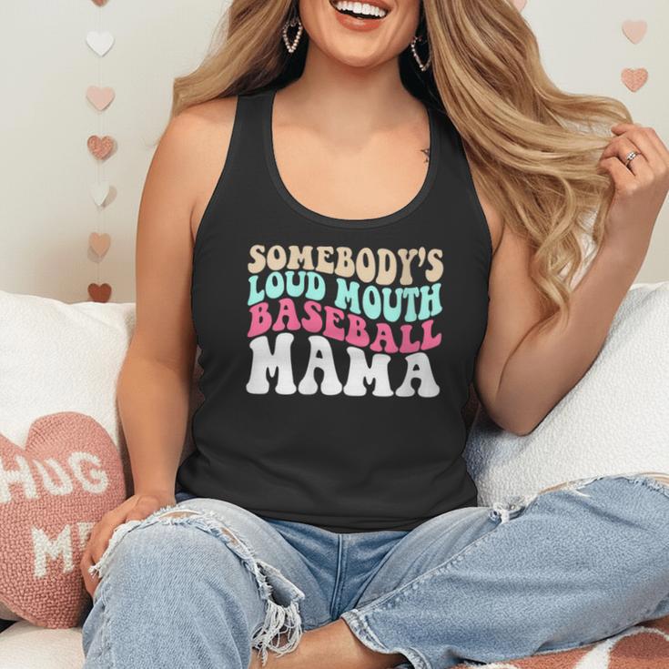 Somebody's Loudmouth Baseball Mama Baseball Mom Flowy Tank