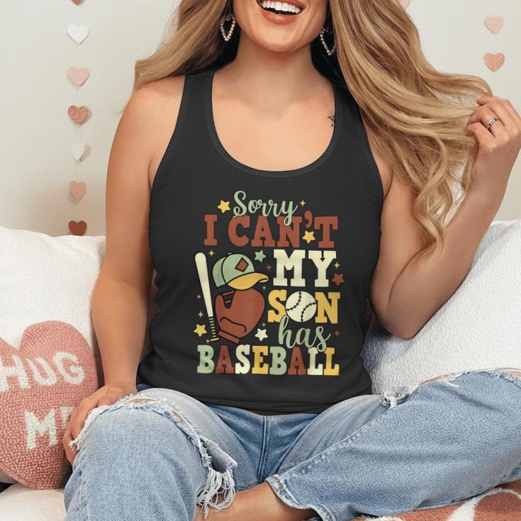 Sorry I Can't My Son Has Baseball Mother’s Day Baseball Mom Flowy Tank