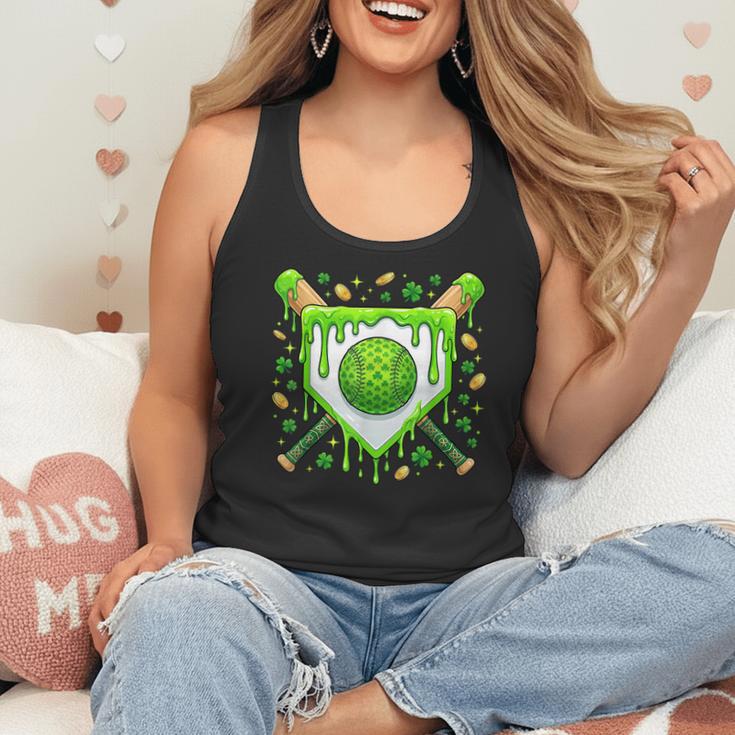 St Patrick Day Baseball Drip Ice Cream Boys Men Flowy Tank St Patrick Day Baseball Drip Ice Cream Boys Men Flowy Tank