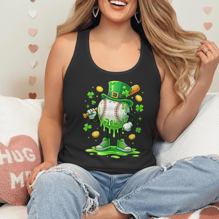 St Patrick Day Baseball Drip Ice Cream Baseball Flowy Tank St Patrick Day Baseball Drip Ice Cream Baseball Flowy Tank