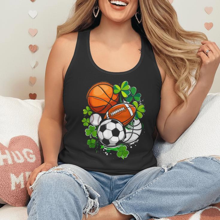 St Patricks Day Shamrock Basketball Baseball Football Soccer Flowy Tank St Patricks Day Shamrock Basketball Baseball Football Soccer Flowy Tank