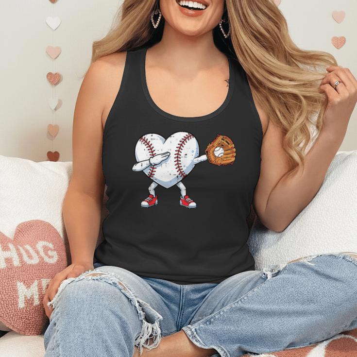 Valentines Day Baseball Ball Heart Dab Boys Kids Men Flowy Tank Valentines Day Baseball Ball Heart Dab Boys Kids Men Flowy Tank