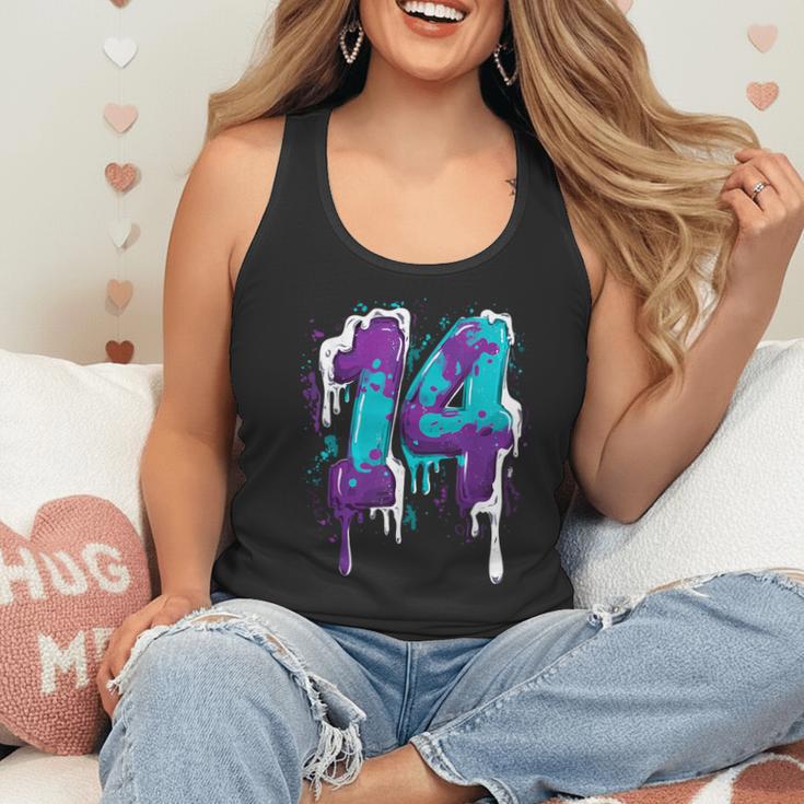 Vintage Baseball 14 Number Flowy Tank Vintage Baseball 14 Number Flowy Tank
