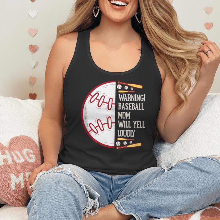 Warning Baseball Mom Will Yell Loudly Flowy Tank Warning Baseball Mom Will Yell Loudly Flowy Tank