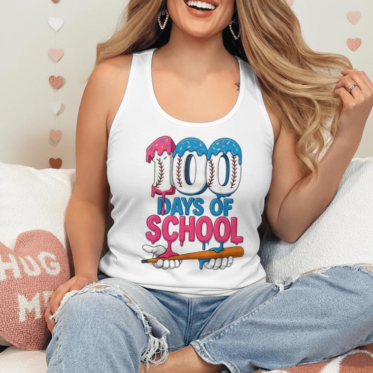 100 Days Of School Baseball Drip Bat 100th Day Of School Boy Flowy Tank 100 Days Of School Baseball Drip Bat 100th Day Of School Boy Flowy Tank