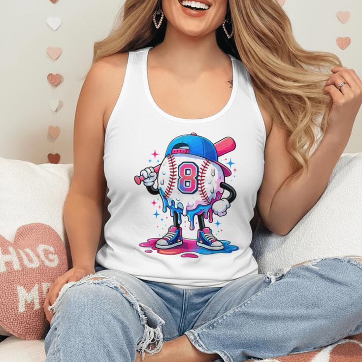 Baseball Drip 8th 8 Year Old Birthday Boys Pitcher Player Flowy Tank Baseball Drip 8th 8 Year Old Birthday Boys Pitcher Player Flowy Tank
