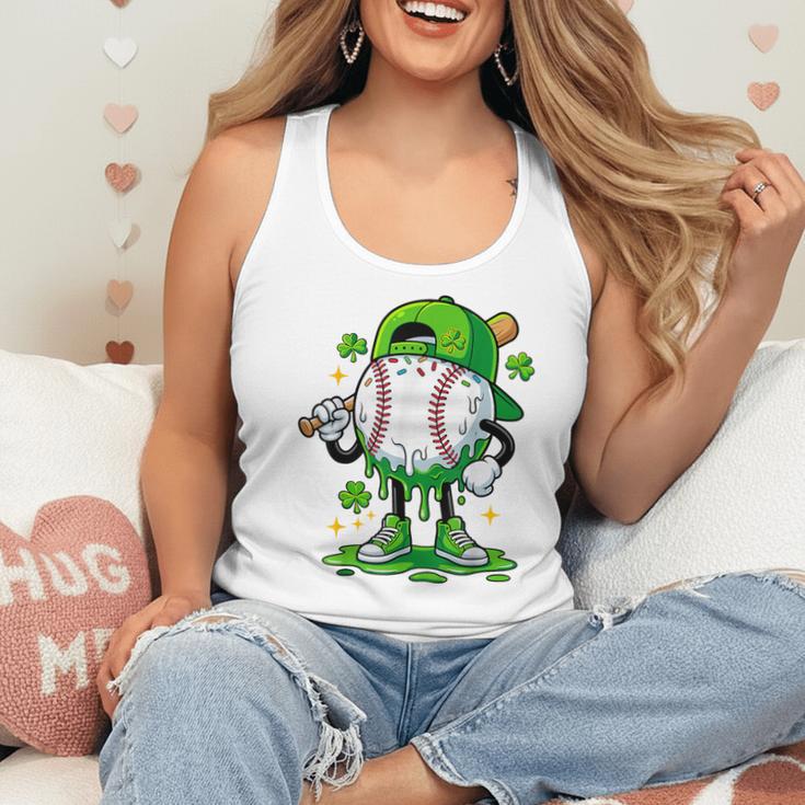 Baseball Drip Ice Cream Apparel Boy Youth St Patrick’s Day Flowy Tank