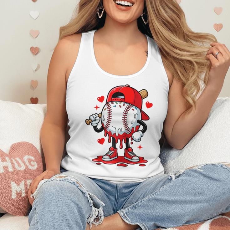 Baseball Drip Icecream Apparel Youth Boy Valentine Raglan Baseball Tee Flowy Tank