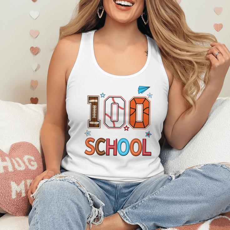 Baseball Football Basketball I Survived 100 Days Of School Flowy Tank