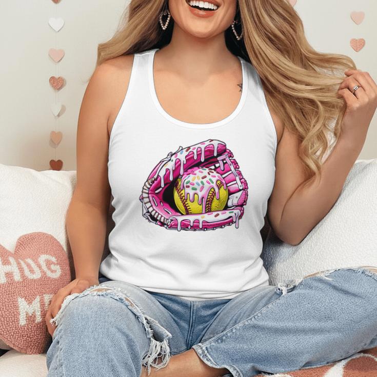 Baseball Glove Drip Shirt Ice Cream Dripping Girls Pocket Premium Flowy Tank Baseball Glove Drip Shirt Ice Cream Dripping Girls Pocket Premium Flowy Tank