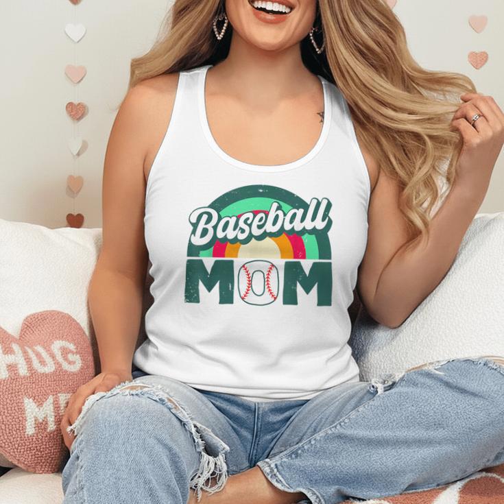 Baseball Mom Rainbow Game Day Flowy Tank