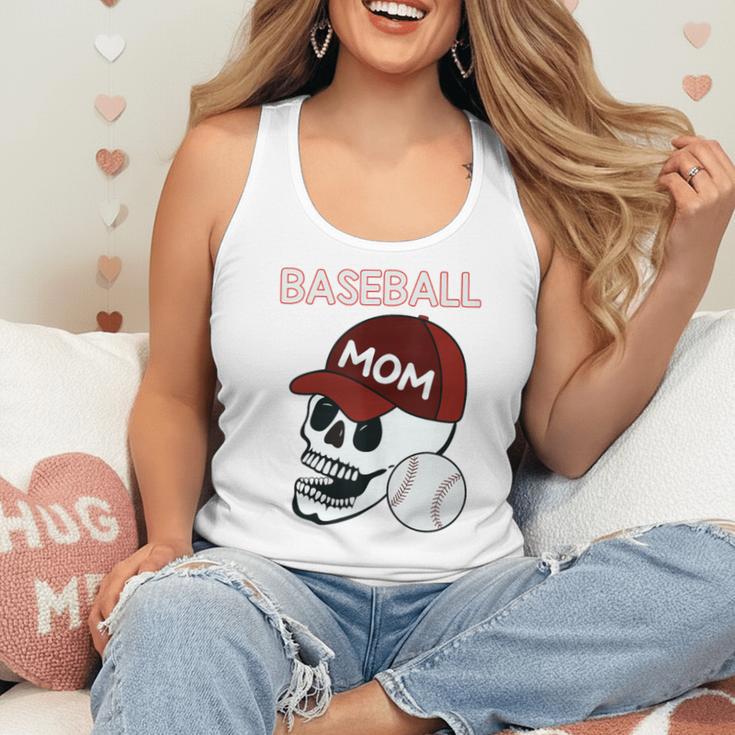 Baseball Mom Skull Sports Skeleton Flowy Tank Baseball Mom Skull Sports Skeleton Flowy Tank