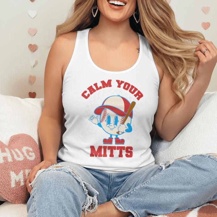 Calm Your Mitts Baseball Mom Mother's Day Softball Mom Premium Flowy Tank Calm Your Mitts Baseball Mom Mother's Day Softball Mom Premium Flowy Tank