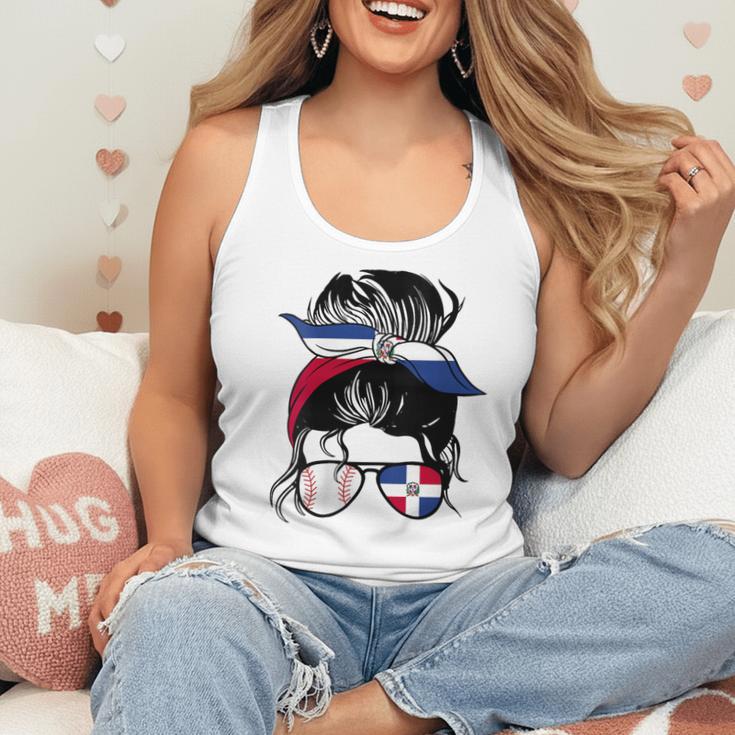 Dominican Baseball Mom Dominican Baseball Girl Flowy Tank