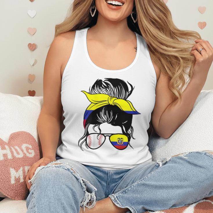 Ecuador Baseball Mom Ecuadorian Baseball Girl Flowy Tank