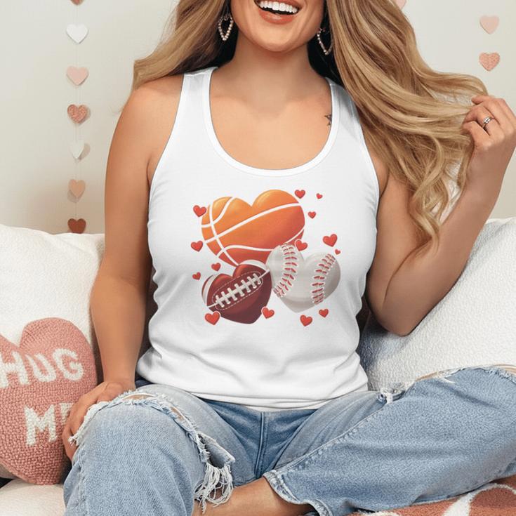 Football Basketball Baseball Heart Valentine Boys Men Kid Flowy Tank Football Basketball Baseball Heart Valentine Boys Men Kid Flowy Tank