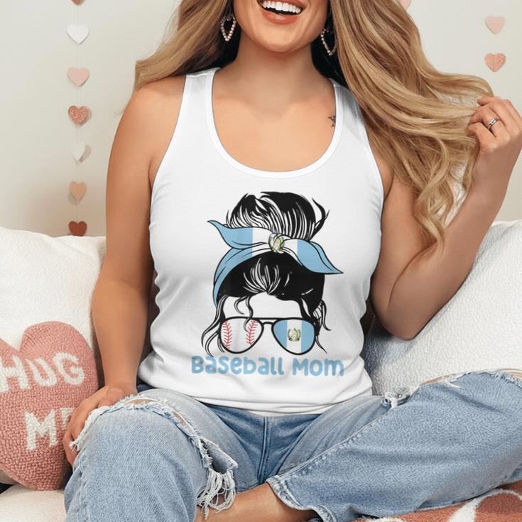 Guatemala Baseball Mom Messy Bun Flowy Tank