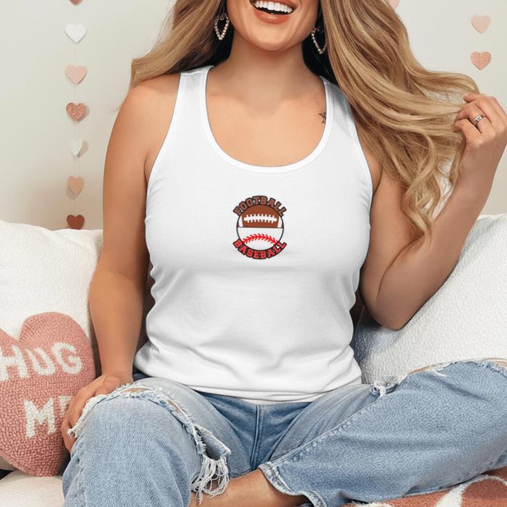 I'm A Proud Mom Football Baseball Mom Flowy Tank