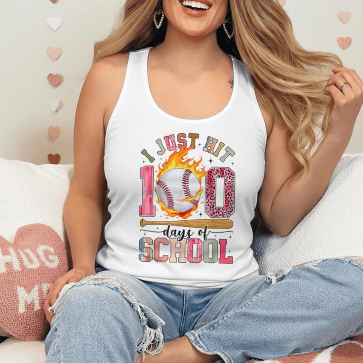 I Just Hit 100 Days Of School Baseball Lovers Fans Boys Kids Flowy Tank I Just Hit 100 Days Of School Baseball Lovers Fans Boys Kids Flowy Tank