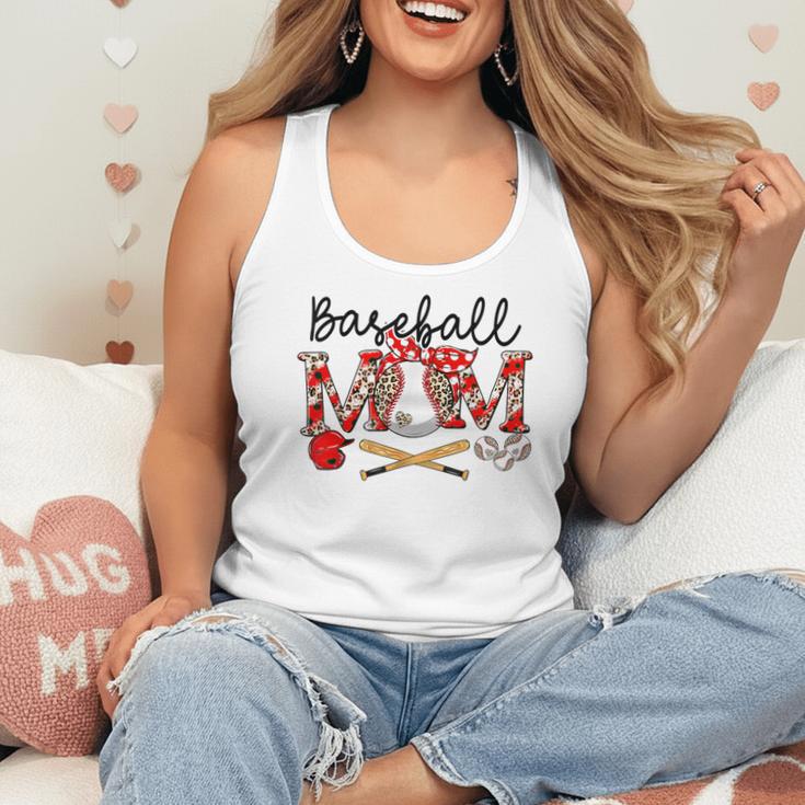 Leopard Baseball Mom Game Day Vibes Mother's Day Flowy Tank Leopard Baseball Mom Game Day Vibes Mother's Day Flowy Tank