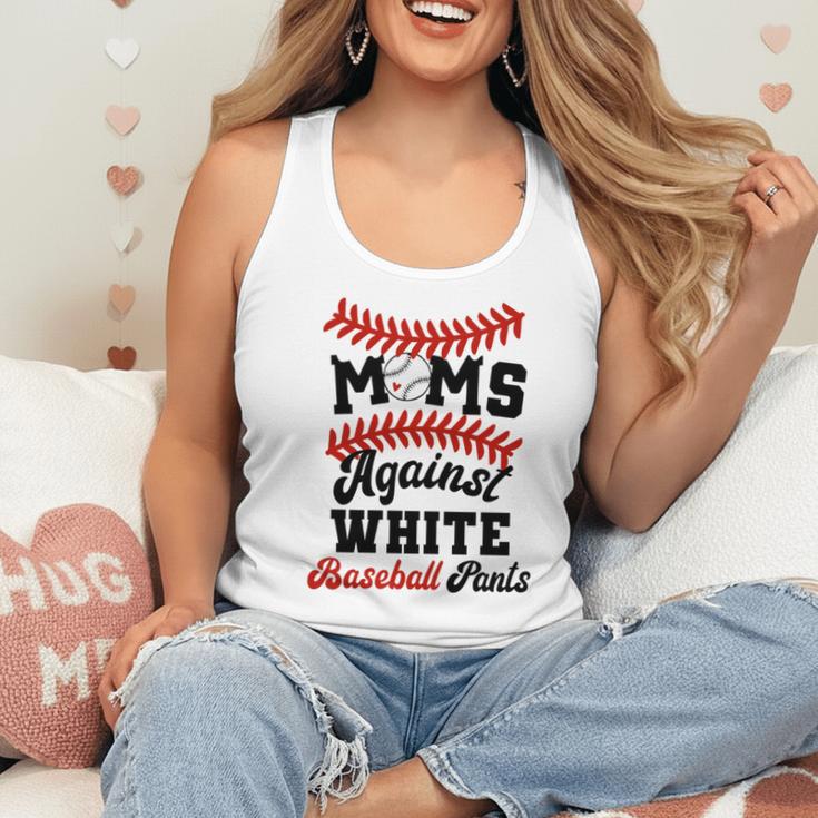 Moms Against Baseball Pants Baseball Mom Joke Flowy Tank