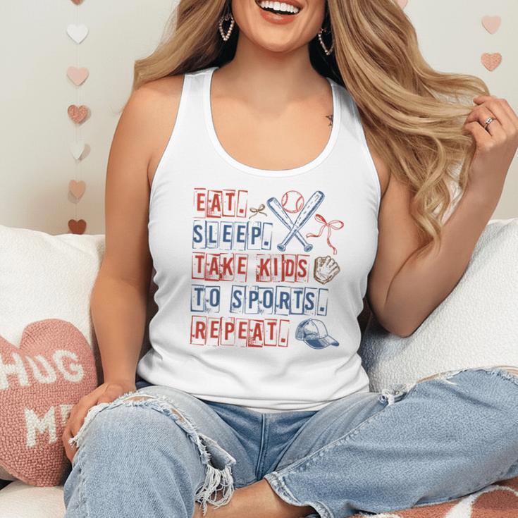 Retro Eat Sleep Take Kids To Sports Repeat Game Day Baseball Flowy Tank Retro Eat Sleep Take Kids To Sports Repeat Game Day Baseball Flowy Tank