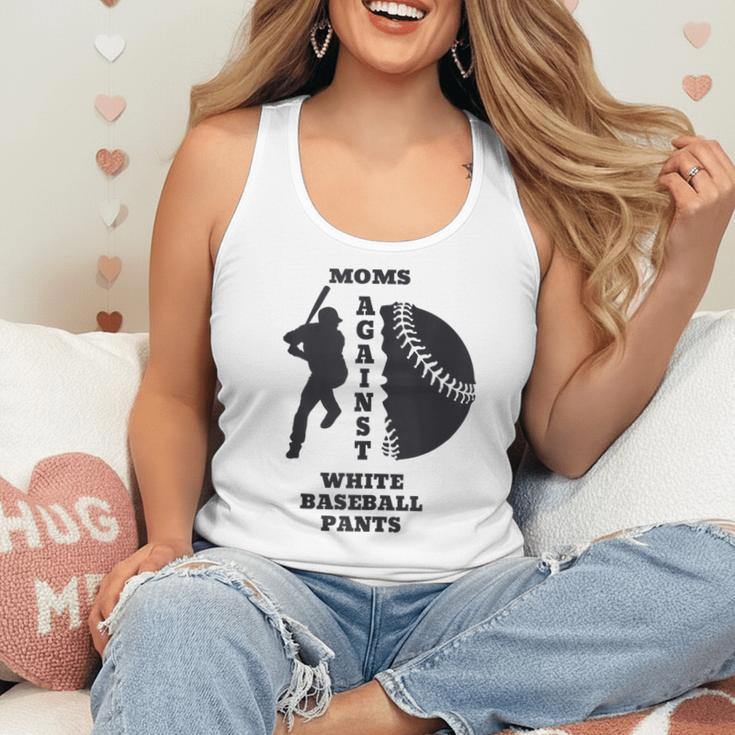 Retro Moms Against Baseball Pants Baseball Mom Flowy Tank