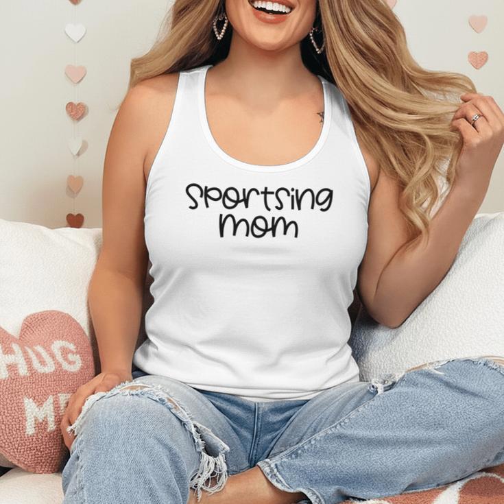 Sportsing Mom Sports Mom Baseball Mom Football Mom Flowy Tank