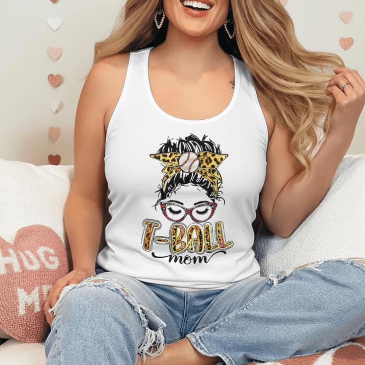 T Ball Mom Messy Bun Leopard Baseball Mom Leopard Flowy Tank T Ball Mom Messy Bun Leopard Baseball Mom Leopard Flowy Tank