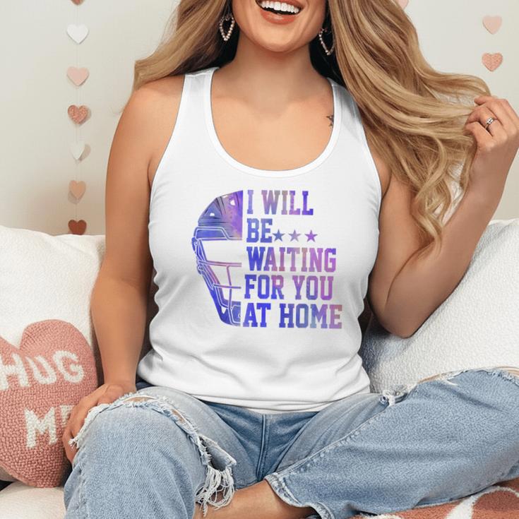 I Will Be Waiting For You At Home Baseball Softball Catcher Flowy Tank