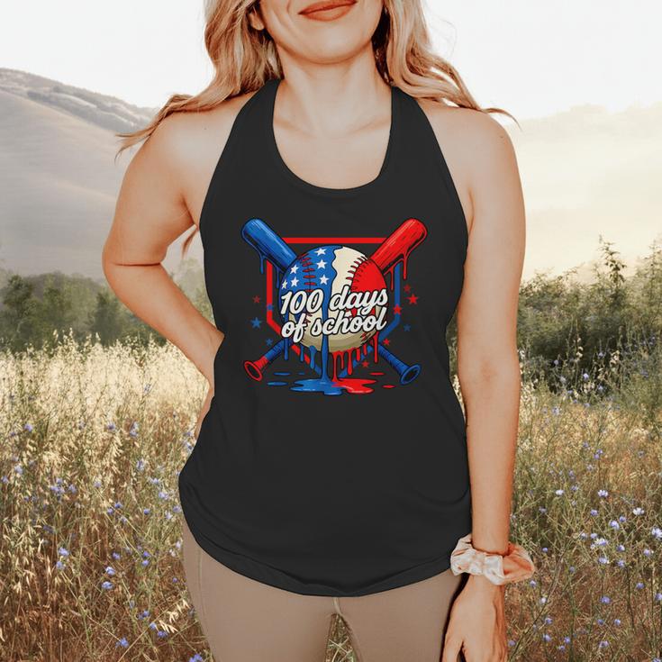 100 Days Of School 100th Day Youth Drip Baseball Boys Kid Flowy Tank