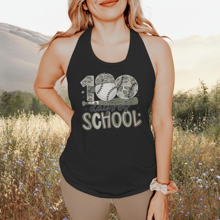 100 Days Of School Baseball Cap Boy School Teacher Flowy Tank