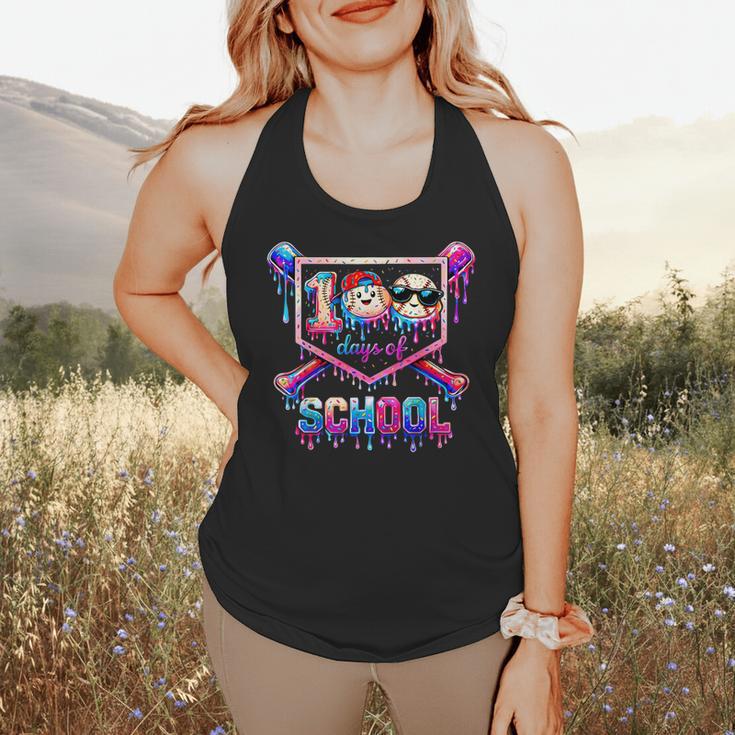 100 Days Of School Baseball Drip Boys For Men Kids Flowy Tank