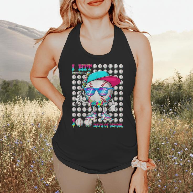 100 Days Of School Baseball Drip Ice Cream Boys Kids Flowy Tank 100 Days Of School Baseball Drip Ice Cream Boys Kids Flowy Tank