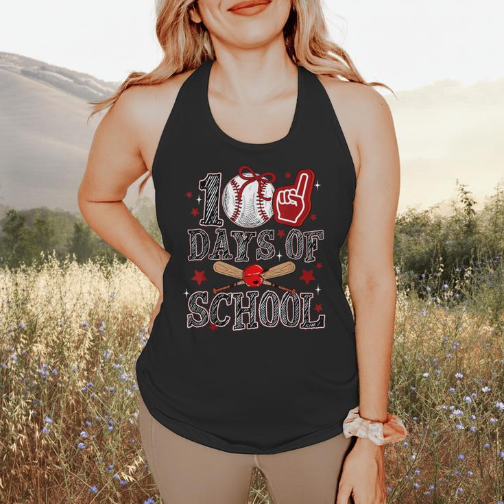 100 Days Of School Baseball Teacher 100 Days Smarter Student Flowy Tank 100 Days Of School Baseball Teacher 100 Days Smarter Student Flowy Tank