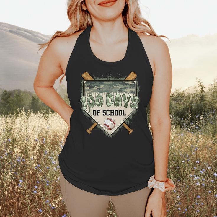 100 Days Of School Home Plate Camo Baseball Dripping Boys Flowy Tank 100 Days Of School Home Plate Camo Baseball Dripping Boys Flowy Tank