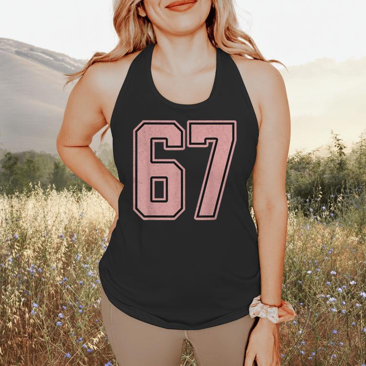 6 7 Number 67 Baseball Meme Tee For Women Flowy Tank 6 7 Number 67 Baseball Meme Tee For Women Flowy Tank