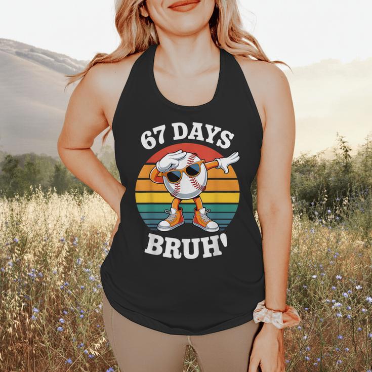 67 Days Of School Bruh Teacher Kids Dabbing Baseball Flowy Tank 67 Days Of School Bruh Teacher Kids Dabbing Baseball Flowy Tank