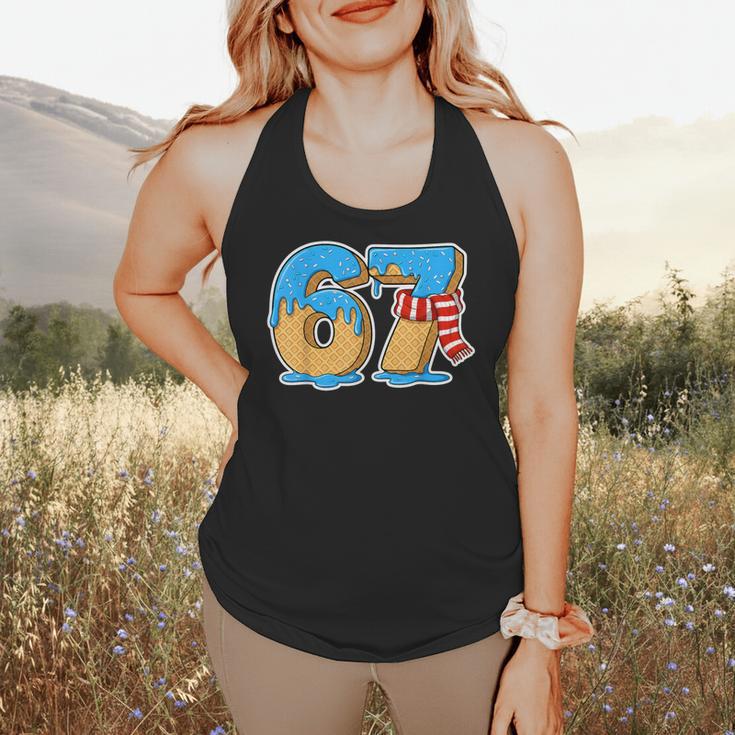 67 Ice Cream Drip Six Seven Baseball Drip 67 Boys Meme Flowy Tank