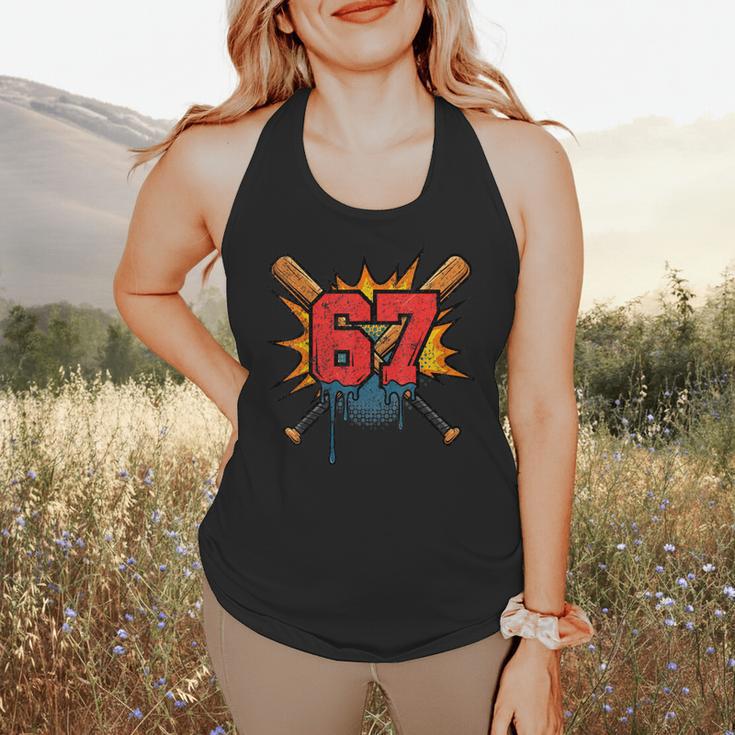 67 Sports Meme – Baseball Bats Number 6 7 Flowy Tank 67 Sports Meme – Baseball Bats Number 6 7 Flowy Tank