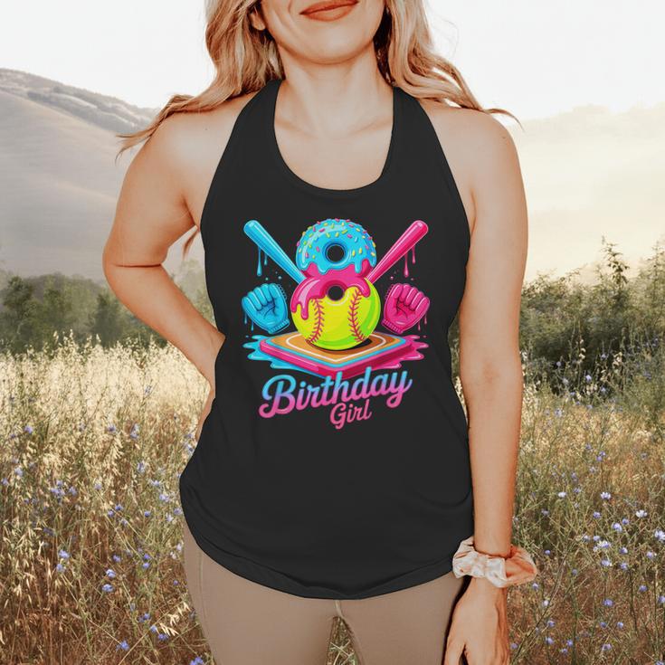 8th Birthday Baseball Ice Cream Drip 8 Years Old Girls B-Day Flowy Tank 8th Birthday Baseball Ice Cream Drip 8 Years Old Girls B-Day Flowy Tank