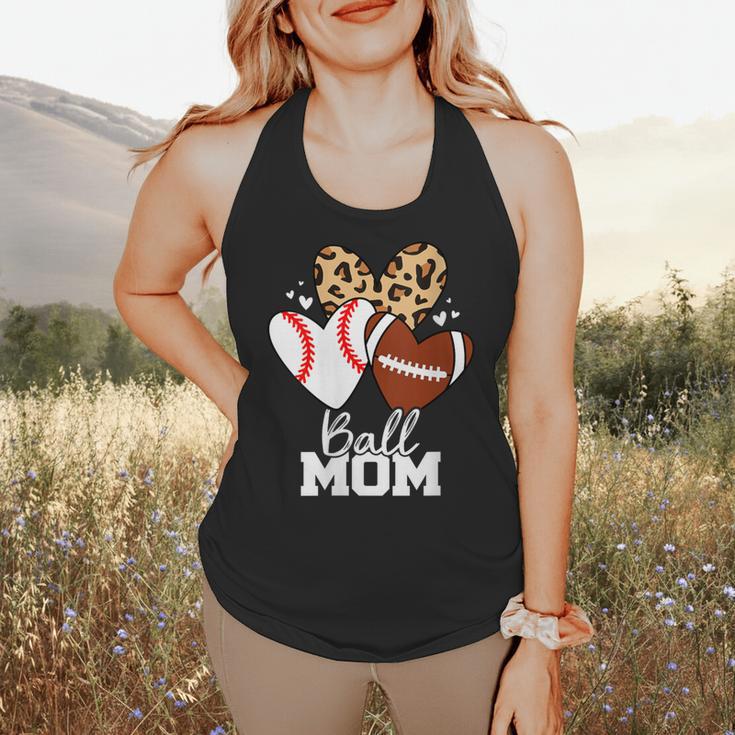 Ball Mom Football Baseball Mom Heart Flowy Tank Ball Mom Football Baseball Mom Heart Flowy Tank