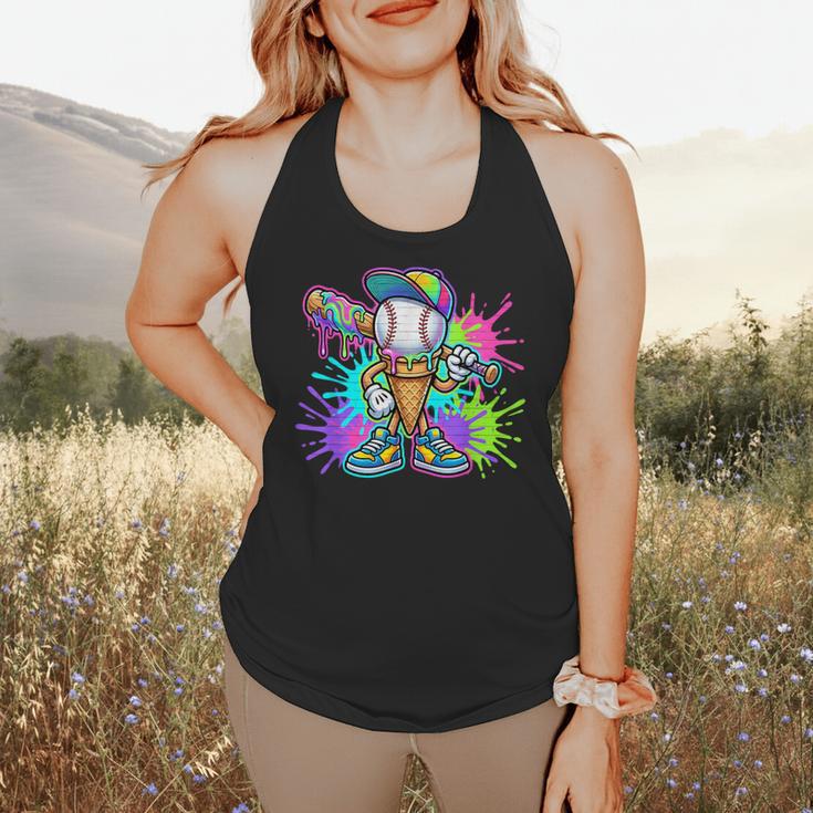 Baseball Boys Clothes For Boys Ice Cream Drip Baseball Stuff Flowy Tank Baseball Boys Clothes For Boys Ice Cream Drip Baseball Stuff Flowy Tank