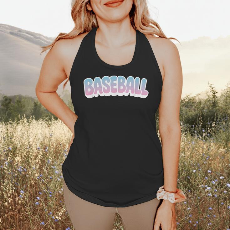 Baseball Bubble Letter Flowy Tank