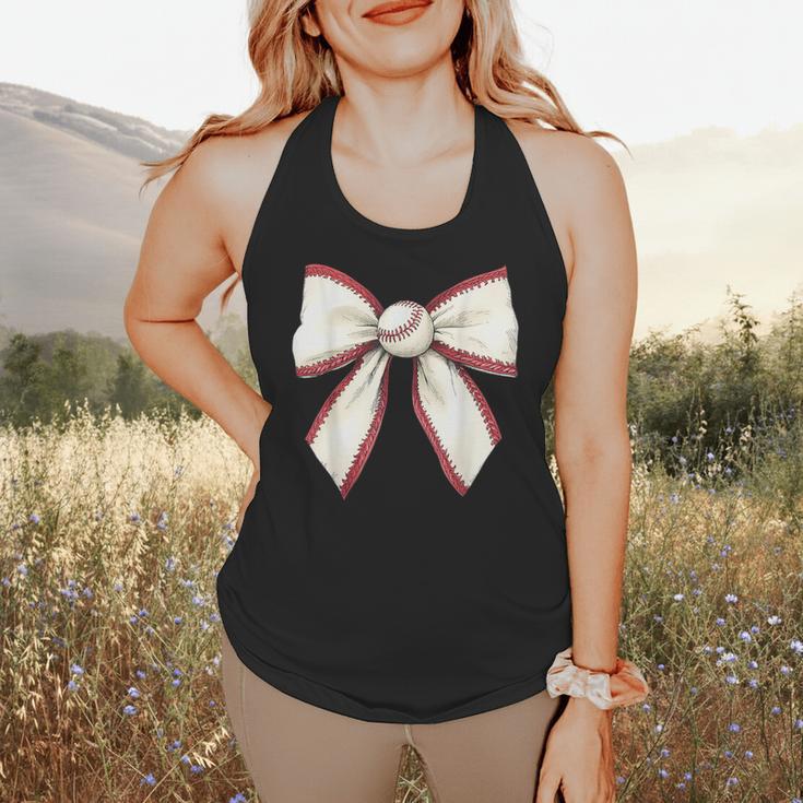Baseball Coquette Bow Cute Baseball Game Flowy Tank Baseball Coquette Bow Cute Baseball Game Flowy Tank