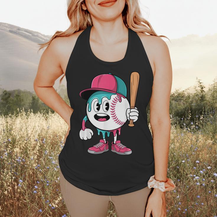 Baseball Drip Boys Ice Cream Youth Flowy Tank