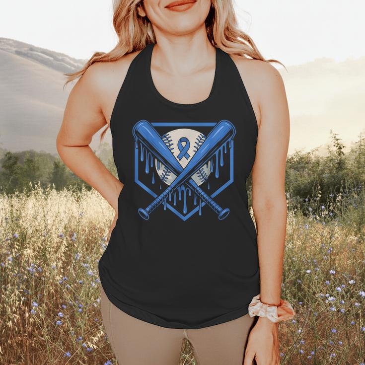 Baseball Drip Ice Cream Diabetes Awareness Ribbon Boys Girls Flowy Tank Baseball Drip Ice Cream Diabetes Awareness Ribbon Boys Girls Flowy Tank
