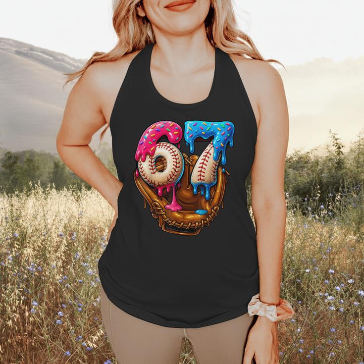 Baseball Drip Ice Cream Number 67 Player Or 67th Birthday Flowy Tank Baseball Drip Ice Cream Number 67 Player Or 67th Birthday Flowy Tank